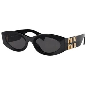 Miu Miu Black Sunglasses with Gold Logo